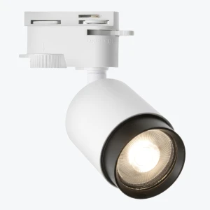 Трековый светильник 1ф BEAM GU10 60*161 круглый белый/черный OSRAM