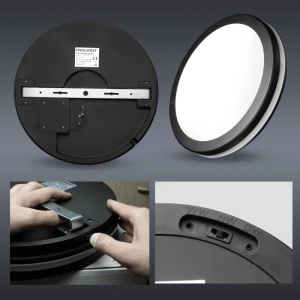 Плафон потолочный LED 24W 3CCT PL-CL24H9Y3CCT-BL 230V IP65 черный 300x55 PANLIGHT-thumb-3