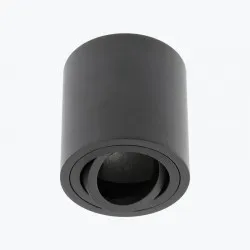 Corp de iluminat aluminiu AVEIRO BIS max 20W 80X90mm IP20 rotund negru OS-AVB8090OK1-00