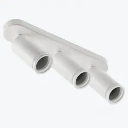 Corp de iluminat SOLIS 55x100mm max 50W 3xGU10 IP20 rotund alb OS-SOL-3GU10-00