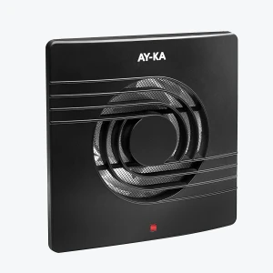 Осевой вентилятор черный AY-KA 100ММ 12Вт 220-240В 100м³/ч 2450об/мин