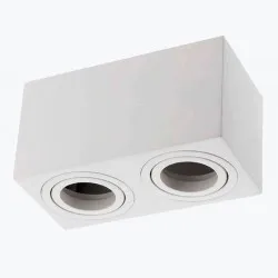Потолочный светильник AVEIRO DUO max 20W*2 160X80X85 IP20 квадратный белый OS-AV80160KW2-10