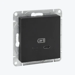 Розетка USB-C черная Epica UP1-SOB-USBCF