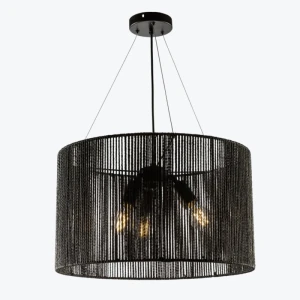 Lustra suspendata FORESTO2, 5772 3*E27,max 40W D50cm negra OS-FORES2-10-DEC