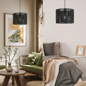Светильник подвесной FORESTO 5956 1*E27,max 40W 29cm черный OS-FORES-10-DEC