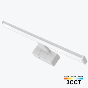 Aplică LED 12W 3CCT IP44 albă tablou/oglindă 960lm 230V 600*138*51mm PL-ML-C02-600-3CCT-WH