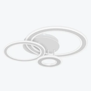 Светодиодная люстра 112W 8400Lm 3000K/4000K/6000K белая PL-21830W