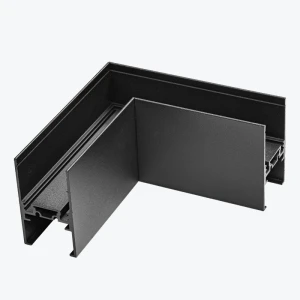 Коннектор подвесной L соединитель на магнитную шину черный PANLIGHT ULTRA SLIM PL-TLC-C-L-BK