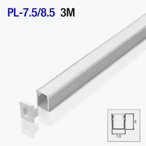 Алюминиевый профиль mikro накладной для светодиодной ленты 3m/set 7.5*8.5mm PL-7.5/8.5 3m PANLIGHT