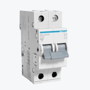 Întreruptor automat Hager 2P 40A 6kA C 2M MC240A