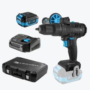 Mașină de înșurubat cu percuție pe acumulator 80Nm 18V Li-Ion+acumulator 4Ah+incărcător 4Ah HT2E247-B14PD HOEGERT