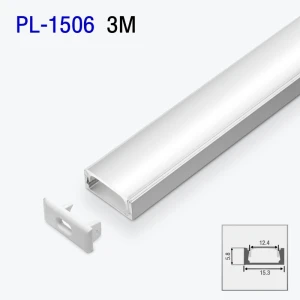 Алюминиевый профиль накладной для светодиодной ленты 3m/set 15.3*5.8mm PL-1506 3m PANLIGHT