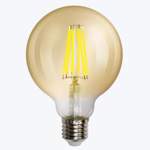 Светодиодная лампа филамент AMBER G95 8W 2200K E27 800 Лм PL-G95AF8WW PANLIGHT