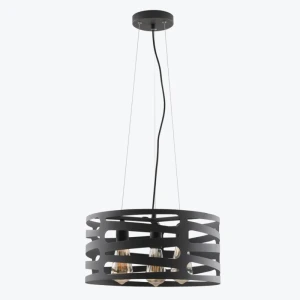 Lustra suspendata MARISA 2638 3*E27 max 40W D40cm negra OS-MAR-E27-10-DEC