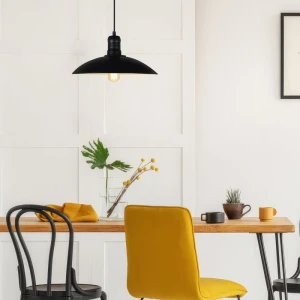 Светильник подвесной HORIZON 4512 1*E27 IP20 D32cm черный OS-HORI-10-DEC