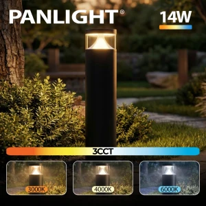 Садовый светильник 14 W 3CCT столбик 60cm, черный IP65 LED PL-251043