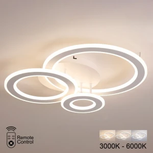Светодиодная люстра 112W 8400Lm 3000K/4000K/6000K белая PL-21830W