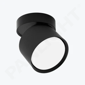 Спот поворотный GX53 черный круглый настенно-потолочный наклад. IP20 82x80mm PL-24401B-thumb-1