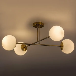 Lustră suspendată 4xE27 auriu, IP20 230V PD23030-4