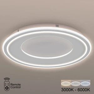 Светодиодная люстра 108W 8100Lm 3000K/4000K/6000K белая PL-21852W