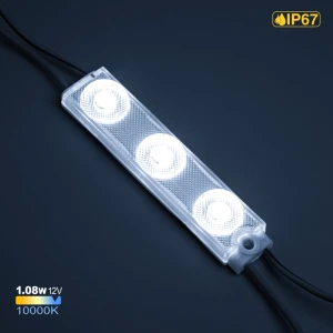 Module LED 12V 1.08W 170 lm/W 175° 10000K IP67 3LED PL-3M3030A10K-12 PANLIGHT