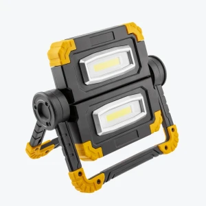 Proiector LED cu acumulator WORKY 2×10W COB 1200 lm 6400K 5V/1A USB-C IP44 LD-WORKY-2X10W-64
