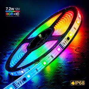 Banda LED PL-5050A-N30RGB-M-12E, IP-68,12V,7,2W/m,RGB MAGIC,30led/m,5m PANLIGHT