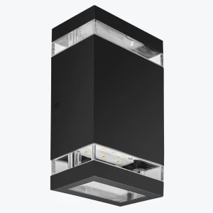 Светильник фасадный LED 2x3W 4000K IP54 черный PL-130022P PANLIGHT