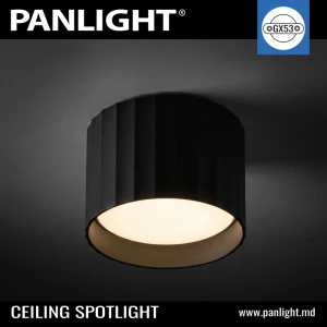 Накладной точечный спот GX53 круглый черный 82x60mm IP20 PL-24415B-thumb-2
