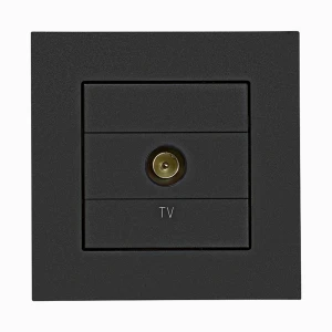 Розетка одинарная TV черный мат TAK1.01/149 SIMON 55