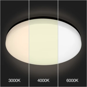 Плафон потолочный LED 24W 3CCT PL-CL24H5Y3CCT-BL 230V IP54 черный 330x50 PANLIGHT