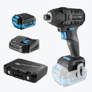 Mașină de înșurubat cu percuție pe acumulator 200Nm 18V Li-Ion+acumulator 4Ah+incărcător 4Ah HT2E255-B14ID HOEGERT