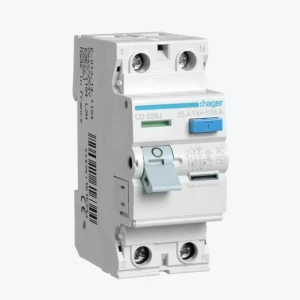 Întreruptor diferențial UZO Hager 2P 16A 30mA 2M CD216J