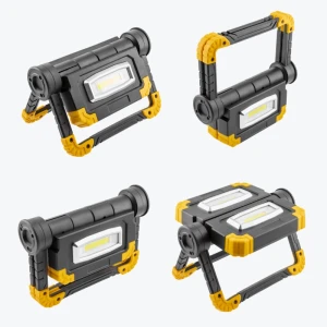 Proiector LED cu acumulator WORKY 2×10W COB 1200 lm 6400K 5V/1A USB-C IP44 LD-WORKY-2X10W-64