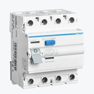 Întreruptor diferențial UZO Hager 4P 40A 30mA 4M CD440J