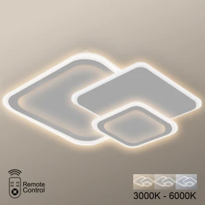 Светодиодная люстра 106W 7950Lm 3000K/4000K/6000K белая PL-21833W