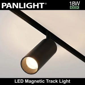 Proiector LED magnetic negru 18W,4000K,DC48V,PANLIGHT ULTRA SLIM PL-18MTF-BK