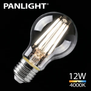 Bec LED White filament 12 W A60 E27 4000K 1521lm 230V PL-A60F12W/E27 PANLIGHT