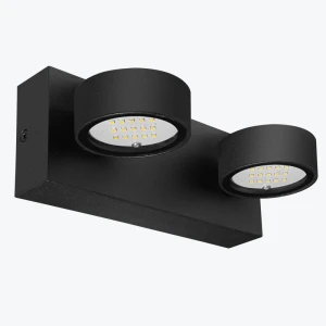 Светильник настенный LED 2x3W 4000K уличный IP54 PL-150102PS черный PANLIGHT