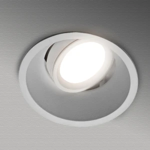Встраиваемый светильник GU10 круглый белый 93x43mm IP20 PL-23594W