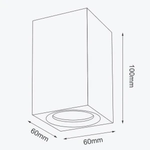 Потолочный светильник TIPO 60x60x100 max 50W IP20 квадратный черный OS-TIP60100KWCZ-00-thumb-2