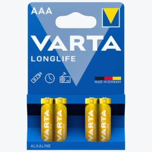 Батарейки VARTA MICRO LONGLIFE AAA Alkaline 4 шт.