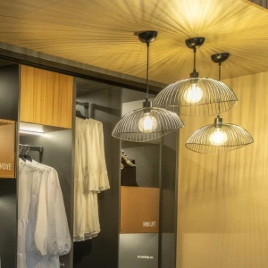 Светильник подвесной RETO1 4137 1*E27 IP20 D40cm черный OS-RETO1-10-DEC