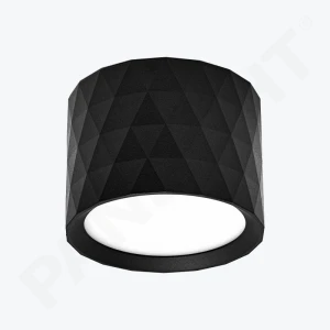 Накладной точечный спот GX53 круглый черный 84x60mm IP20 PL-24407B-thumb-1