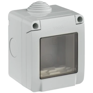 09902 Doză aparentă 2M IP55 CONTENIT Vimar Neve UP, Gri