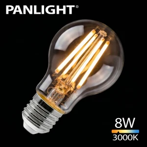 Bec LED White filament 8 W A60 E27 3000K 1055lm 230V PL-A60FW8WW/E27 PANLIGHT
