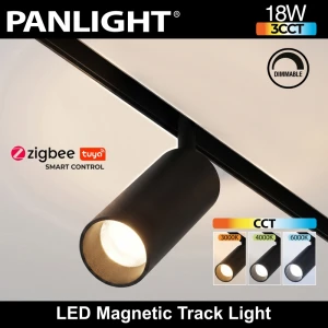 Магнитный светильник 18 W Smart  24° 48V DIM, черный трековый Tuya ZigBee, Ultra Slim PL-18MTF-TUYA-BK-thumb-2