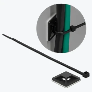 Suport adeziv pentru colier 30x30mm TM-30B negru pac.100buc. PANLIGHT-thumb-3