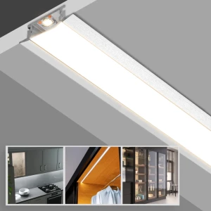 Profil din aluminiu pentru bandă LED interior alb 3m/set 24.7*7mm PL-2507A-WH 3m PANLIGHT