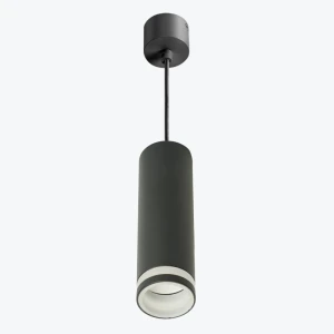Подвесной точечный светильник GU10 круглый черный 56x200mm PL-23025B